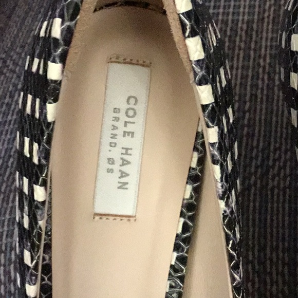 Cole Haan black white gingham print pumps - Picture 2 of 8